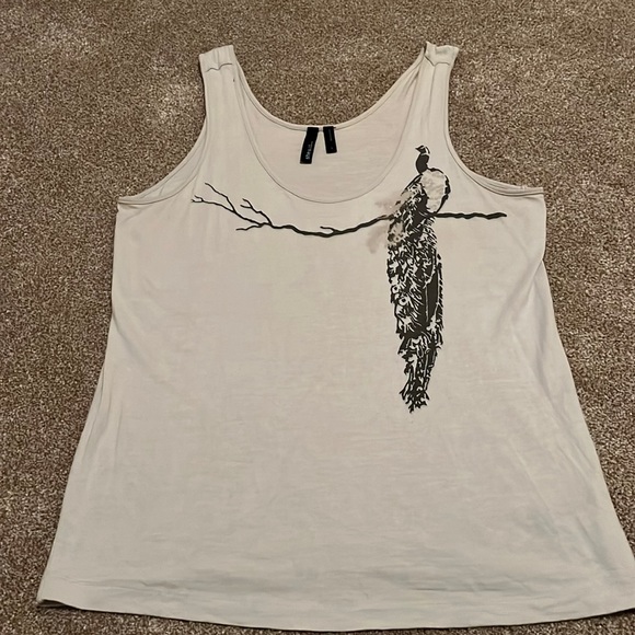 She Said Tops - 2 for $7⭐️ She Said Peacock Light Blue Tank Top-L